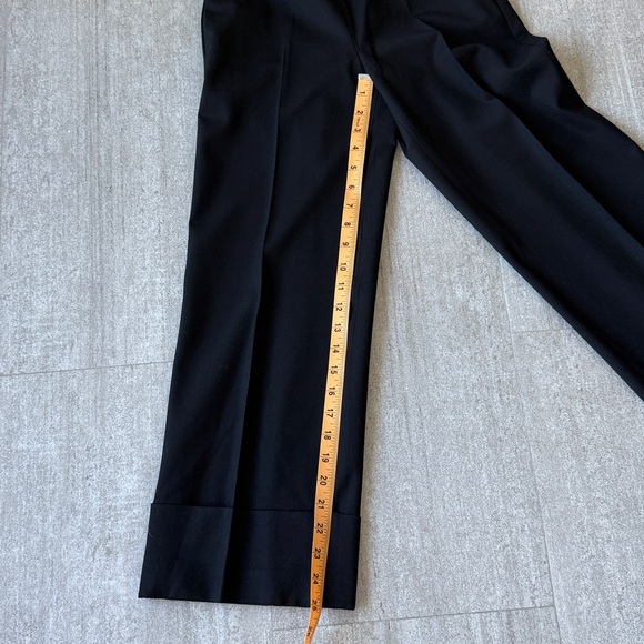 Aritzia wool black high rise pants with cuffed hem size 00 - excellent condition - Picture 5 of 8